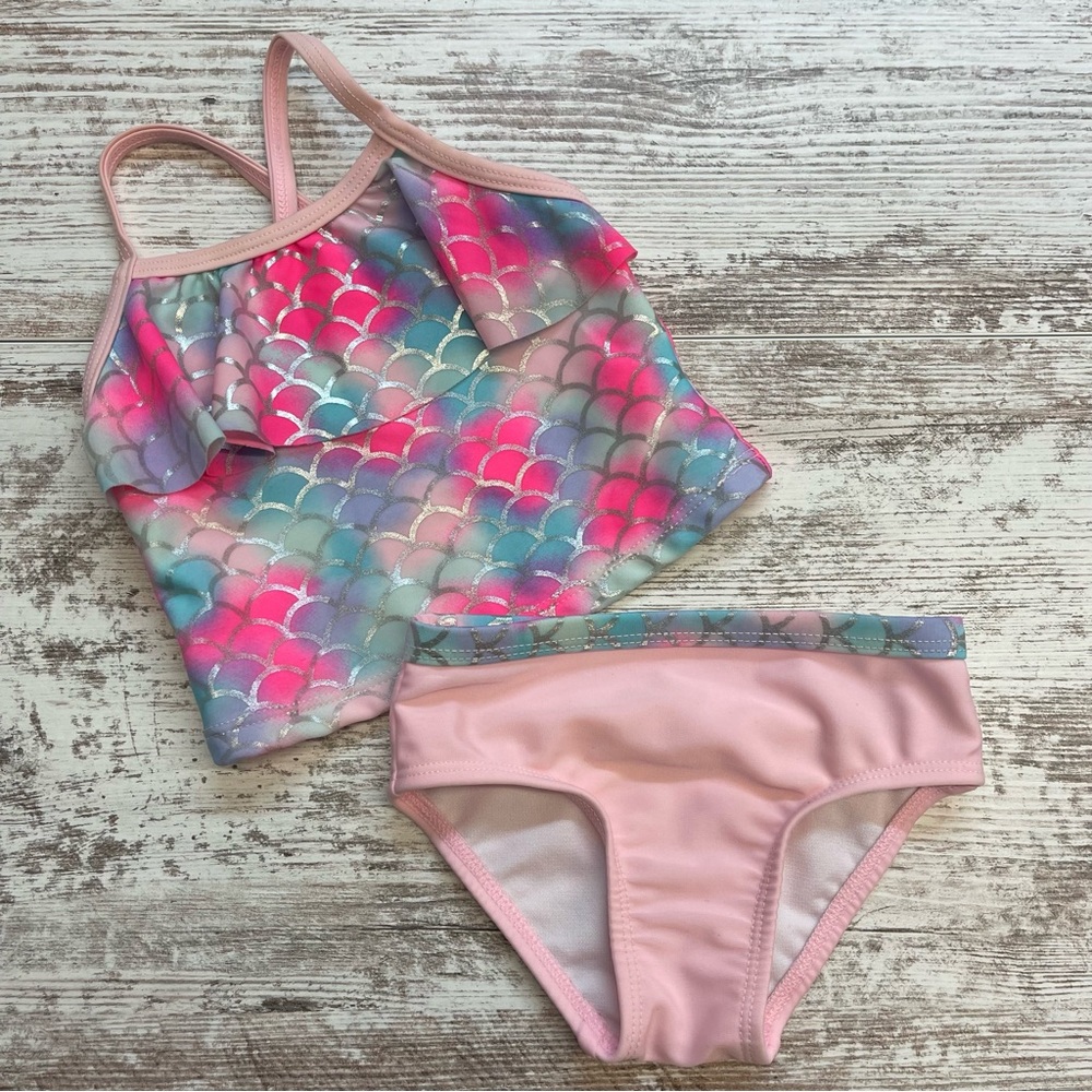 Mermaid Scales Baby Swim Set 2pc Mermaidcore 6-9m Girls